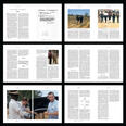 Six spreads of running copy.